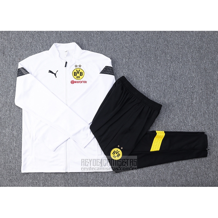 Chandal de Chaqueta del Borussia Dortmund 2022-2023 Blanco